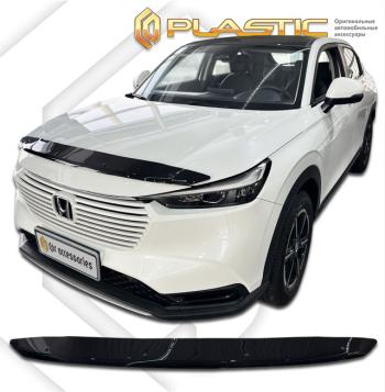 1 999 р. Дефлектор капота Classic черный CA Plastic на Honda Vezel II поколение, джип/suv 5 дв.  2021 - н.в.  с доставкой в г. Кемерово. Увеличить фотографию 1
