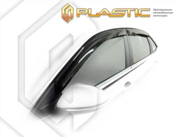 2 099 р. Ветровики дверейClassic полупрозрачныйVolkswagenJetta 2018-н.в.Chrome molding=120,  2010030315799  с доставкой в г. Кемерово. Увеличить фотографию 1
