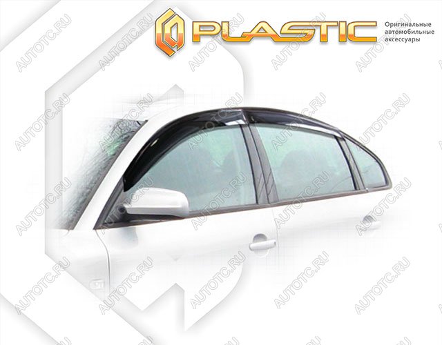 2 259 р. Ветровики дверейClassic полупрозрачныйVolkswagenPassat 2001-2005B-5Chrome molding=120,  2010030303451  с доставкой в г. Кемерово