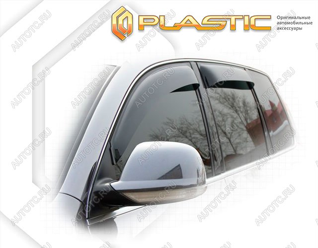 2 199 р. Ветровики дверейClassic полупрозрачныйVolkswagenTouareg 2007-20097LA, 7L6, 7L7Chrome molding=120,  2010030301280  с доставкой в г. Кемерово