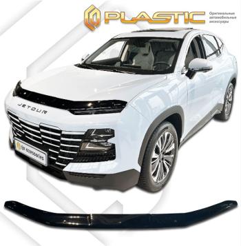 2 099 р. Дефлектор капотаClassic черныйJetourDashing I поколение, джипsuv 5 дв., рынок РФ2022 - н. в.  2010010117603  с доставкой в г. Кемерово. Увеличить фотографию 1