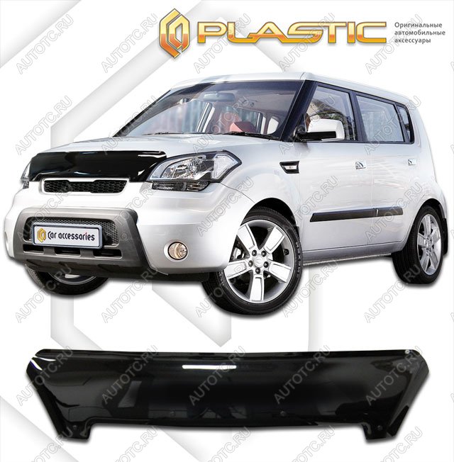 2 199 р. Дефлектор капотаClassic черныйKiaSoul 2012-2014  2010010108311  с доставкой в г. Кемерово