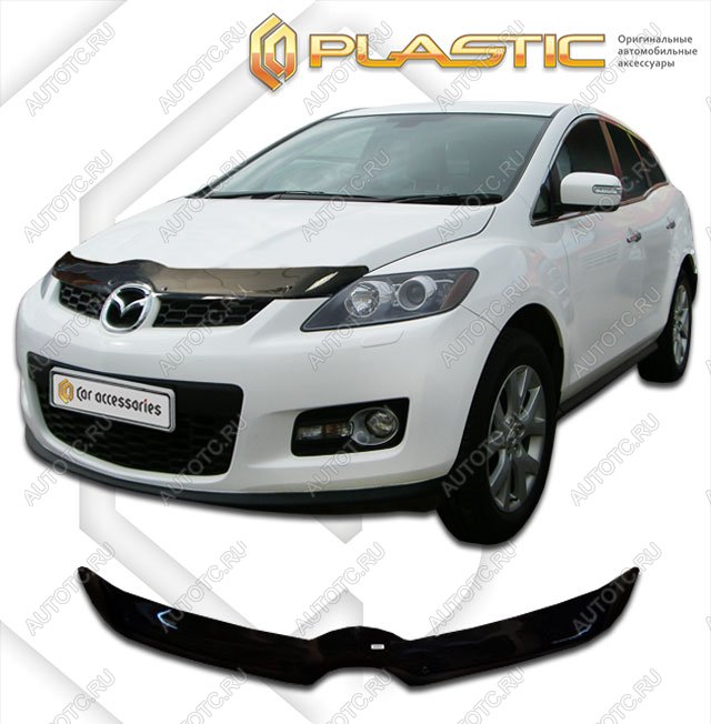 1 999 р. Дефлектор капотаClassic черныйMazdaCX-7 2007-2012  2010010102210  с доставкой в г. Кемерово