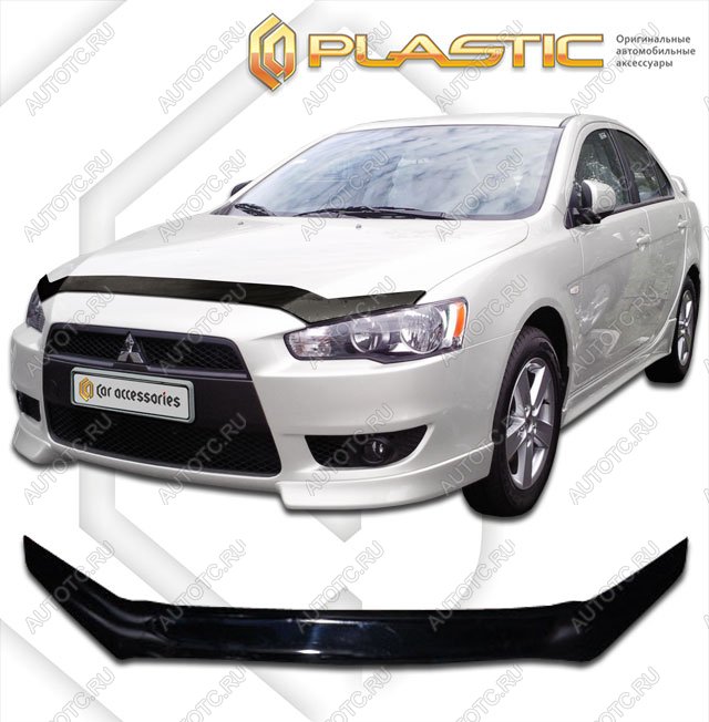 2 099 р. Дефлектор капотаClassic черныйMitsubishiLancer 2007–н.в.седан-хэтчбэк  2010010103194  с доставкой в г. Кемерово