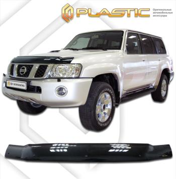 2 299 р. Дефлектор капотаClassic черныйNissanPatrol 2005-2010Y61  2010010100575  с доставкой в г. Кемерово. Увеличить фотографию 1