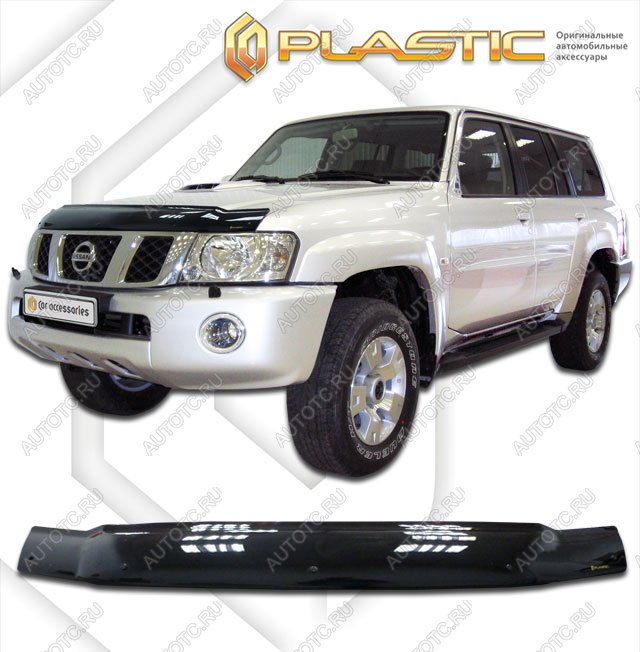 2 299 р. Дефлектор капотаClassic черныйNissanPatrol 2005-2010Y61  2010010100575  с доставкой в г. Кемерово
