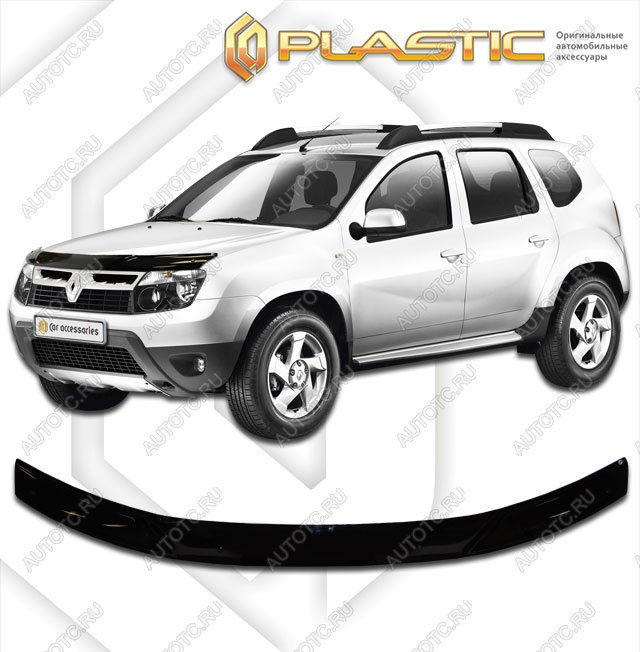 1 999 р. Дефлектор капотаClassic черныйRenaultDuster 2011–2015HSA, HSM  2010010106843  с доставкой в г. Кемерово
