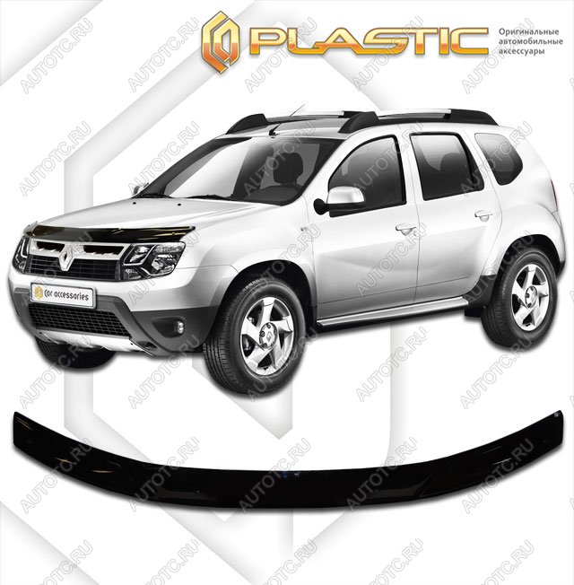 1 999 р. Дефлектор капотаClassic черныйRenaultDuster 2015-2020HSA, HSM  2010010112066  с доставкой в г. Кемерово