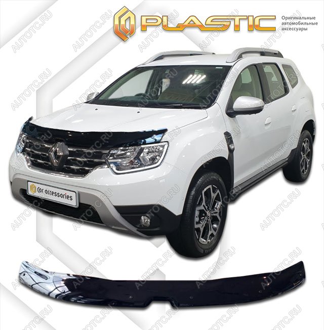 2 099 р. Дефлектор капотаClassic черныйRenaultDuster 2020-н.в.  2010010116064  с доставкой в г. Кемерово