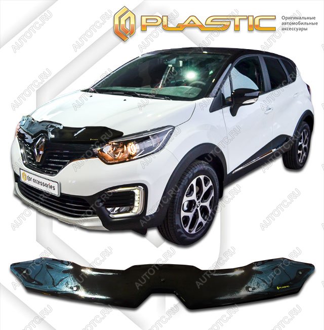 2 099 р. Дефлектор капотаClassic черныйRenaultKaptur 2016–н.в.  2010010112165  с доставкой в г. Кемерово