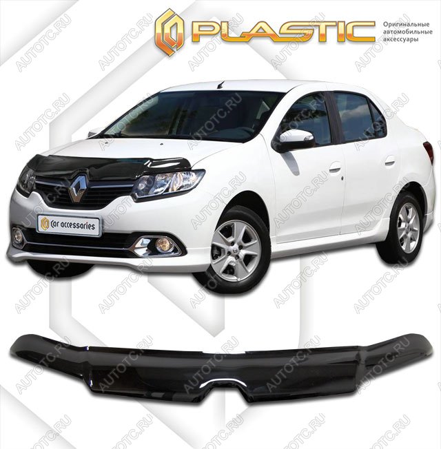 2 199 р. Дефлектор капотаClassic черныйRenaultLogan 2014–2018  2010010109707  с доставкой в г. Кемерово