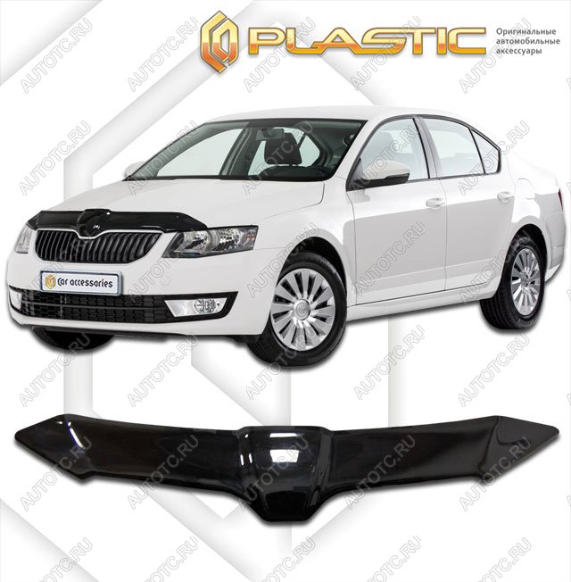 2 099 р. Дефлектор капотаClassic черныйSkodaOctavia 2013–2016  2010010109233  с доставкой в г. Кемерово