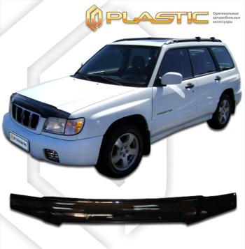 2 099 р. Дефлектор капотаClassic черныйSubaruForester рестайлинг2000-2002SF5, SF9  2010010100803  с доставкой в г. Кемерово. Увеличить фотографию 1
