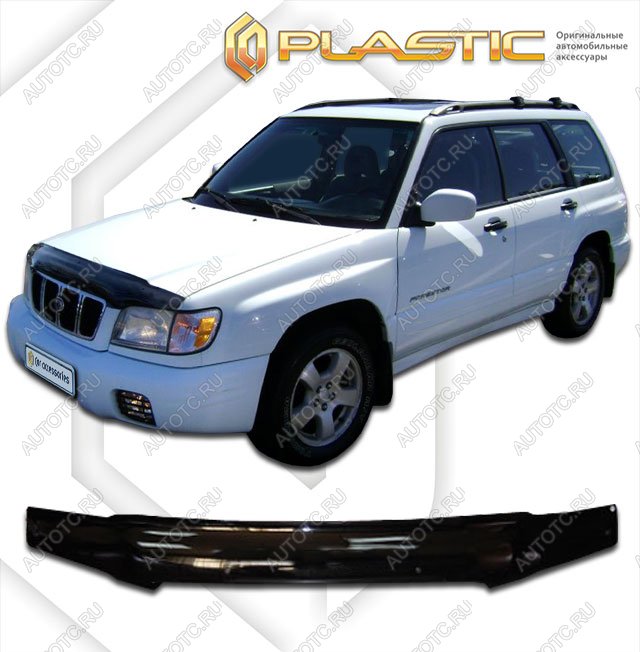 2 099 р. Дефлектор капотаClassic черныйSubaruForester рестайлинг2000-2002SF5, SF9  2010010100803  с доставкой в г. Кемерово