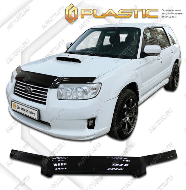 2 299 р. Дефлектор капотаClassic черныйSubaruForester 2005-2008  2010010102586  с доставкой в г. Кемерово