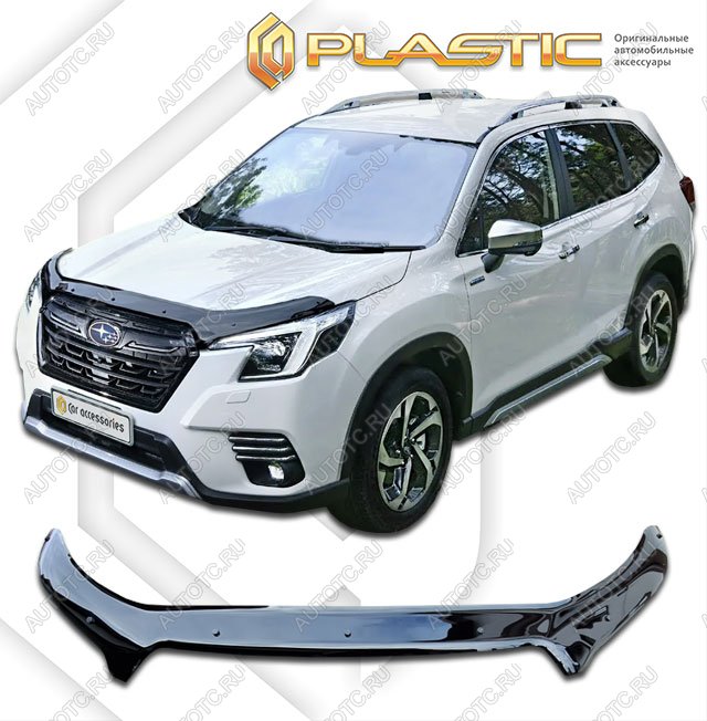 2 379 р. Дефлектор капотаClassic черныйSubaruForester V поколение, джипsuv 5 дв., рестайлинг 202111.2021-12.2022S5  2010010117634  с доставкой в г. Кемерово