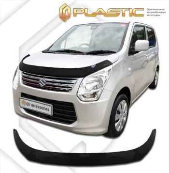 2 099 р. Дефлектор капотаClassic черныйSuzukiWagon R 2012-2014MH34S  2010010114404  с доставкой в г. Кемерово. Увеличить фотографию 1