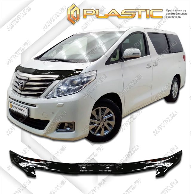 2 299 р. Дефлектор капотаClassic черныйToyotaAlphard 2011-2015DBA-GGH20W, ATH20W, ANH20W, ANH25W, GGH20W, GGH25W  2010010113537  с доставкой в г. Кемерово
