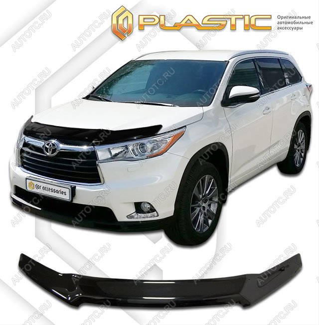 2 199 р. Дефлектор капотаClassic черныйToyotaHighlander 2013–2020  2010010109325  с доставкой в г. Кемерово