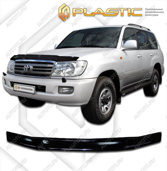 2 099 р. Дефлектор капотаClassic черныйToyotaLand Cruiser 1002002-2007J100,J105  2010010100346  с доставкой в г. Кемерово