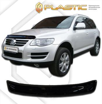 1 999 р. Дефлектор капотаClassic черныйVolkswagenTouareg 2007-20097LA, 7L6, 7L7  2010010101282  с доставкой в г. Кемерово. Увеличить фотографию 1