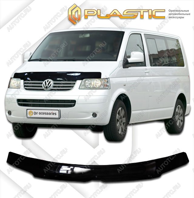 2 199 р. Дефлектор капотаClassic черныйVolkswagenTransporter 2003-2008  2010010104702  с доставкой в г. Кемерово