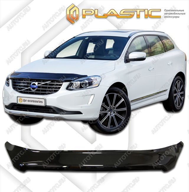 2 379 р. Дефлектор капотаClassic черныйVolvoXC60 2014–2017  2010010109516  с доставкой в г. Кемерово