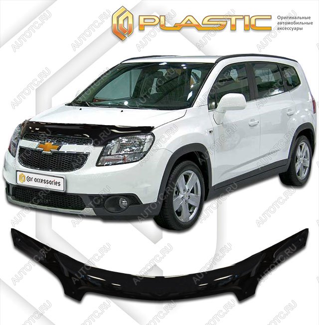 2 499 р. Дефлектор капота (exclusive)Classic черныйChevroletOrlando 2011–н.в.  2010060106350  с доставкой в г. Кемерово
