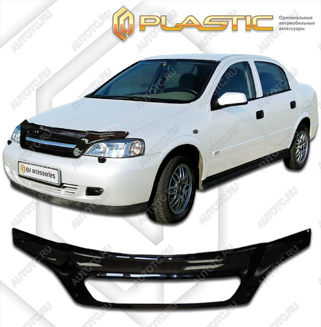 2 499 р. Дефлектор капота (exclusive)Classic черныйChevroletViva 2005-2009  2010060104905  с доставкой в г. Кемерово