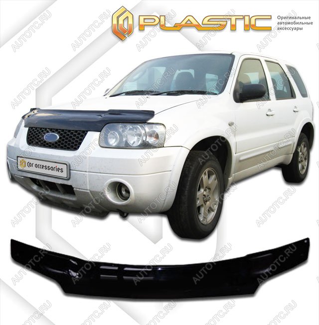 2 379 р. Дефлектор капота (exclusive)Classic черныйFordEscape 2000-2007  2010060104233  с доставкой в г. Кемерово