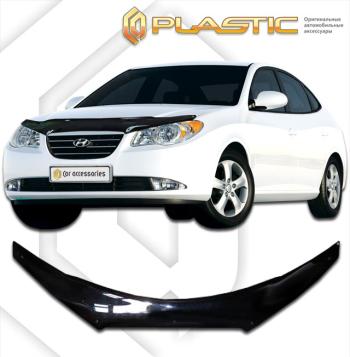 2 379 р. Дефлектор капота (exclusive)Classic черныйHyundaiElantra 2006–2010  2010060103571  с доставкой в г. Кемерово. Увеличить фотографию 1