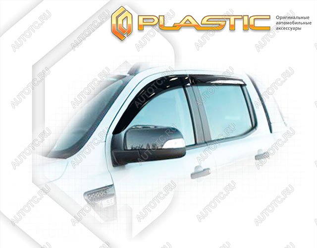 2 099 р. Ветровики дверейClassic полупрозрачныйFordRanger Double Cab2011–2015Chrome molding=120,  2010030309255  с доставкой в г. Кемерово