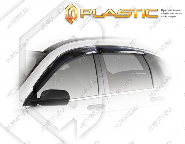 2 259 р. Ветровики дверейClassic полупрозрачныйHondaCR-V 2009-2012Chrome molding=120,  2010030307558  с доставкой в г. Кемерово