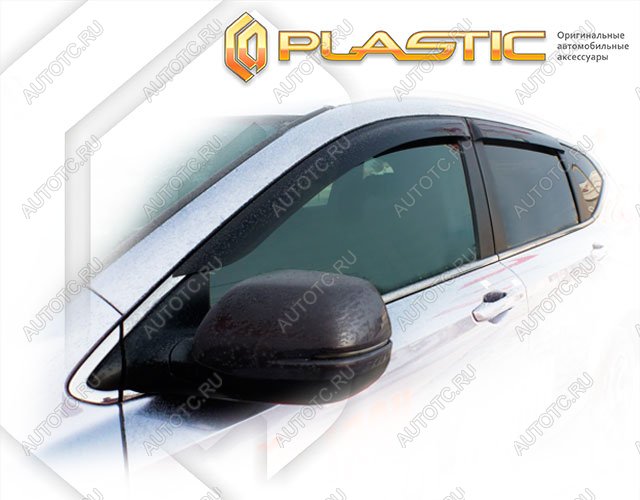 2 199 р. Ветровики дверейClassic полупрозрачныйHondaCR-V 2016–н.в.RT5, RT6, RW1, RW2Chrome molding=120,  2010030312903  с доставкой в г. Кемерово