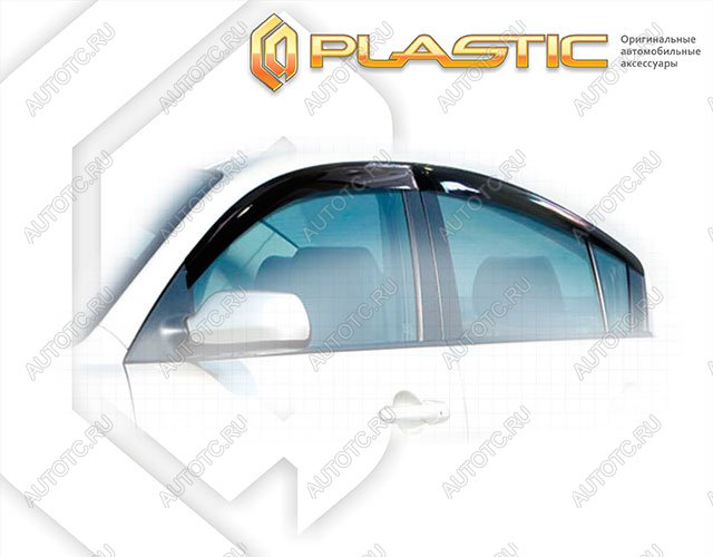 1 999 р. Ветровики дверей Classic полупрозрачный CA Plastic на Mazda 3 седан 2009-2013  с доставкой в г. Кемерово