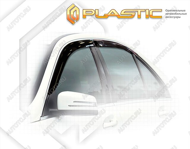 1 999 р. Ветровики дверейClassic полупрозрачныйMercedes-BenzC-Class 2010-2015W204Chrome molding=120,  2010030305905  с доставкой в г. Кемерово