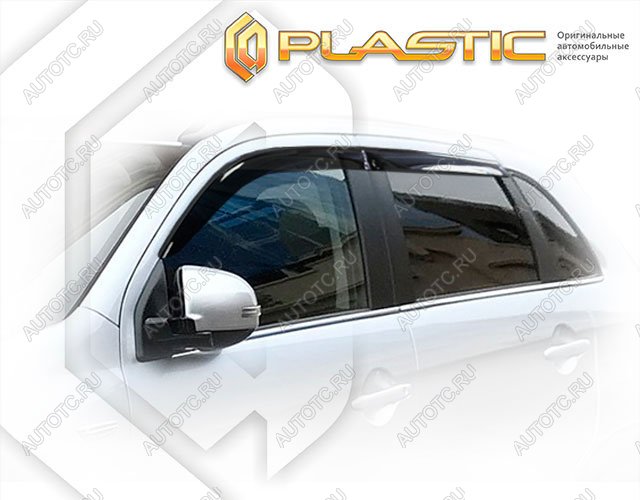 2 099 р. Ветровики дверейClassic полупрозрачныйMitsubishiASX 2019-н.в.Chrome molding=120,  2010030315928  с доставкой в г. Кемерово