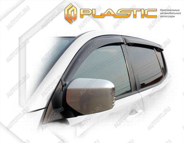 2 099 р. Ветровики дверейClassic полупрозрачныйMitsubishiL200 2007–2015Chrome molding=120,  2010030302157  с доставкой в г. Кемерово