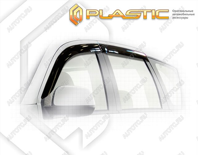 2 099 р. Ветровики дверейClassic полупрозрачныйMitsubishiOutlander XL2009–2012Chrome molding=120,  2010030305004  с доставкой в г. Кемерово
