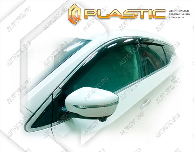 2 349 р. Ветровики дверейClassic полупрозрачныйNissanMurano 2016–н.в. Z52Chrome molding=120,  2010030313153  с доставкой в г. Кемерово