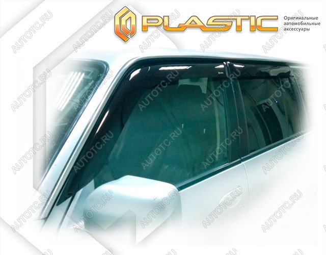 2 299 р. Ветровики дверейClassic полупрозрачныйNissanPatrol 2005-2010Y61Chrome molding=120,  2010030300573  с доставкой в г. Кемерово