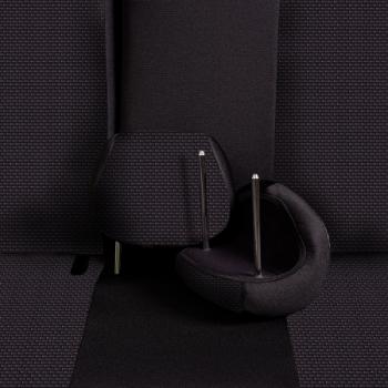 5 399 р. Комплект чехлов для сидений (РЗС 60/40 3Г Жаккард) ДУБЛИН Lord Autofashion технику из списка применимости (серый, вставка Стежок серый)  с доставкой в г. Кемерово. Увеличить фотографию 6