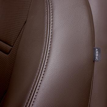 18 099 р. Комплект чехлов для сидений (РЗСиС 60/40 2Г Орегон) ТУРИН -2 Lord Autofashion Лада нива 4х4 2329 пикап (1995-2019) (темно-коричневый, вставка темно-коричневая, строчка темно-коричневая)  с доставкой в г. Кемерово. Увеличить фотографию 7