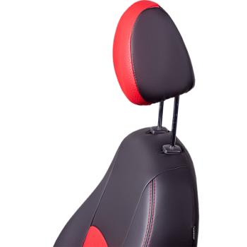 8 299 р. Комплект чехлов для сидений (РЗС 50/50 2П Илана+Орегон) ТУРИН СТ Lord Autofashion  Great Wall Safe (2001-2010) (черный, вставка красная, строчка красная, )  с доставкой в г. Кемерово. Увеличить фотографию 3
