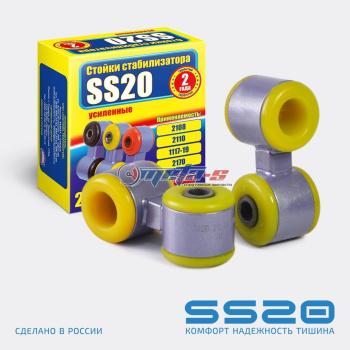 1 799 р. Стойки стабилизатора в сборе 1118 Калина, 2170 Приора SS20 (ПУ) SS20 688248040  с доставкой в г. Кемерово. Увеличить фотографию 1