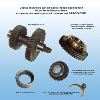 30 549 р. Раздатка НИВА 2,54 (кт шестерней синхронизированная) ValRacing ValRacing 688245299  с доставкой в г. Кемерово. Увеличить фотографию 1