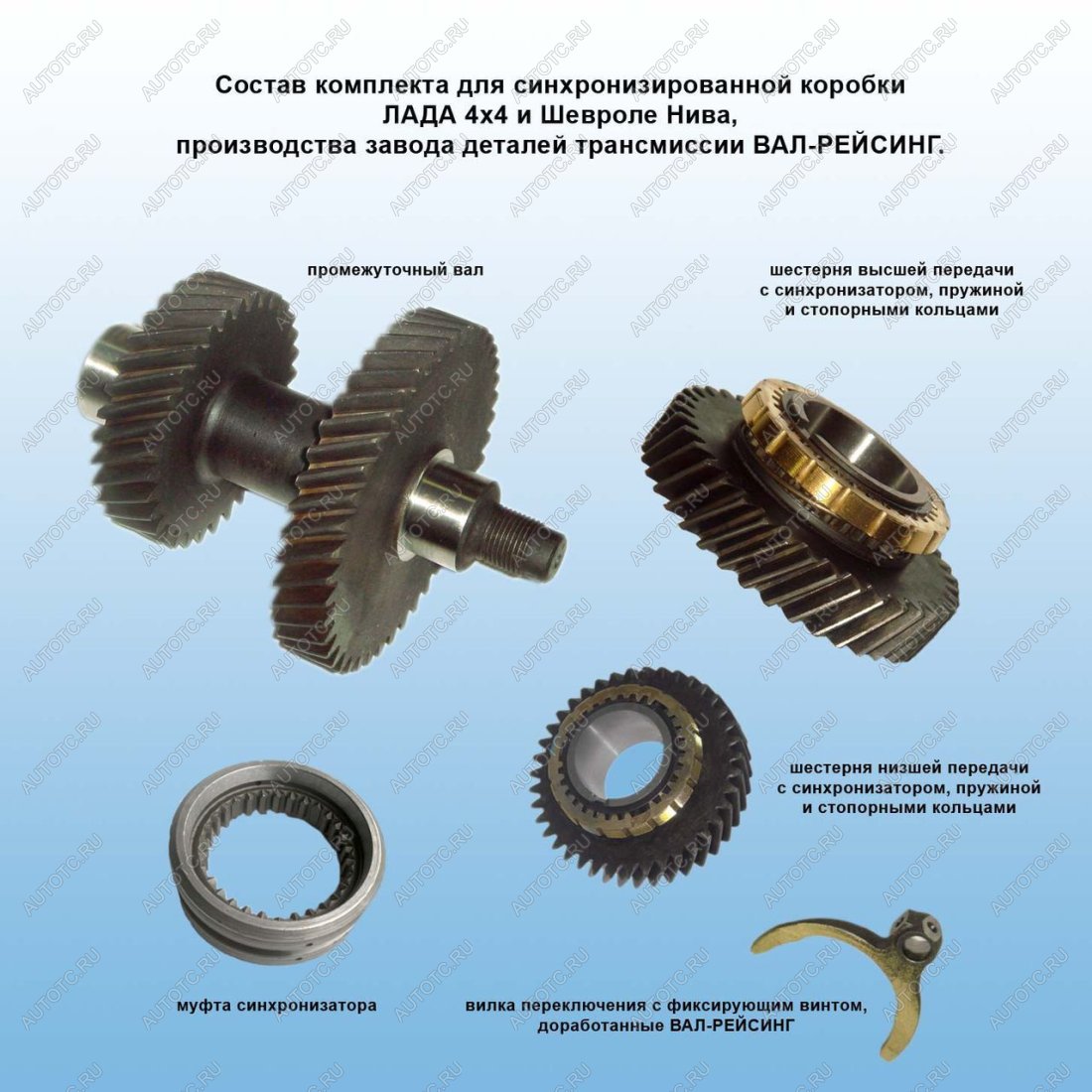 30 549 р. Раздатка НИВА 2,54 (кт шестерней синхронизированная) ValRacing ValRacing 688245299  с доставкой в г. Кемерово
