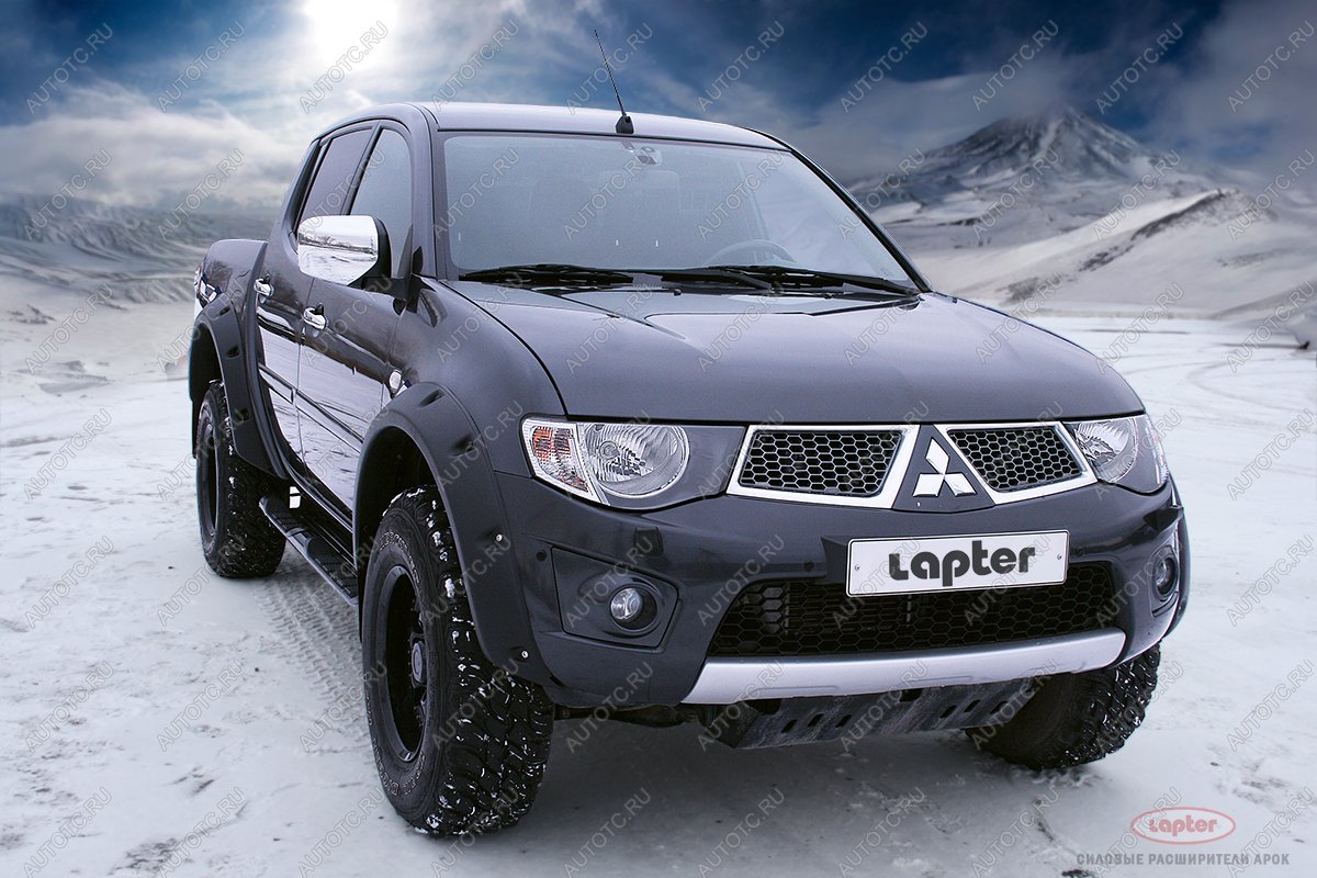 19 649 р. Расширители арок Mitsubishi L200 LAPTER (материал LLPDE, эластон) LAPTER 688249160  с доставкой в г. Кемерово