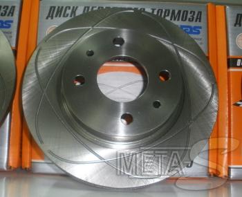 3 899 р. Диски тормозные Alnas 2110-03 с насечками Alnas 688247051  с доставкой в г. Кемерово. Увеличить фотографию 1