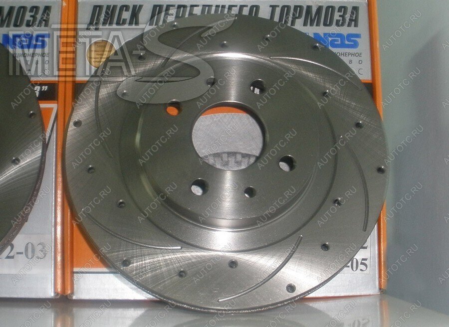 4 689 р. Диски тормозные Alnas 2112-0205 Euro Sport (насечками, перфорация) Alnas 688247053  с доставкой в г. Кемерово